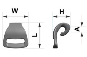 Pack Hook Dimensions